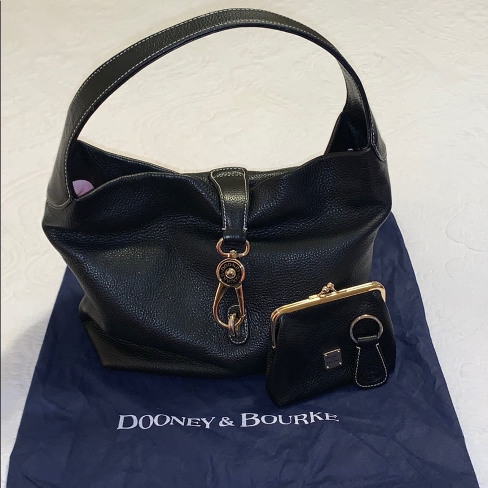 Authentic Dooney & Bourke “Belvedere” Lock Satchel